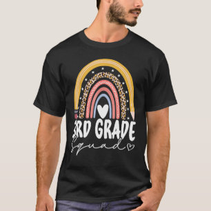 Back To School Rainbow 3rd Third Grade Squad For T T-Shirt