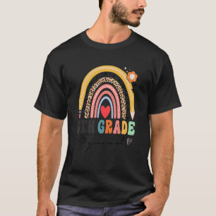 Back To School Rainbow 6th Sixth Grade Squad Teach T-Shirt
