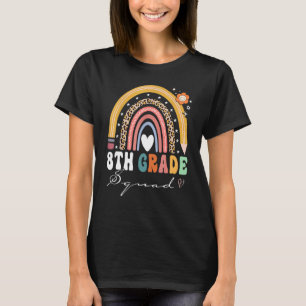 Back To School Rainbow 8th Eighth Grade Squad Teac T-Shirt