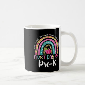 Back To School Rainbow Happy First Day Of Pre-k Gi Coffee Mug