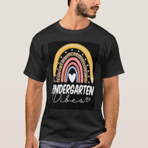 Back To School Rainbow Kindergarten Vibes Teacher T-Shirt