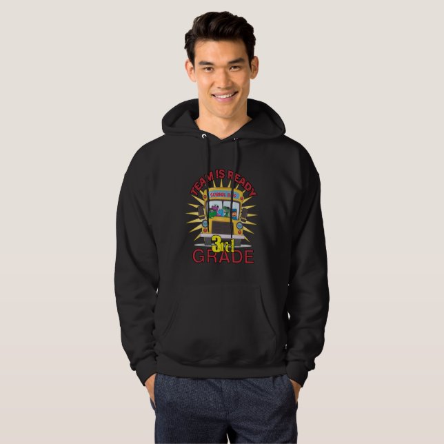 Back To School, Ready To 3rd Grade Hoodie (Front Full)