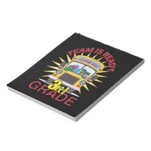 Back To School, Ready To 3rd Grade Notepad