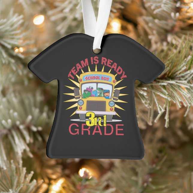 Back To School, Ready To 3rd Grade Ornament (Tree)