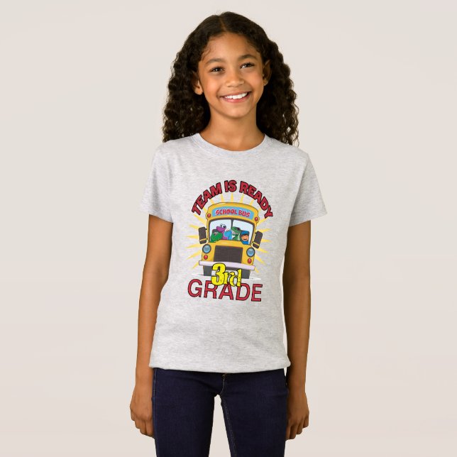 Back To School, Ready To 3rd Grade T-Shirt (Front Full)