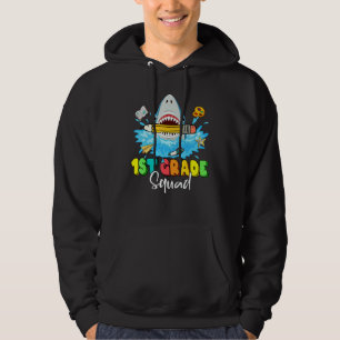 Back To School Ready To Crush 1st Grade Squad Shar Hoodie