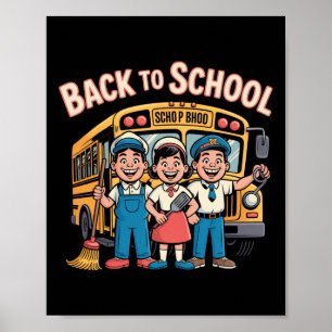 Back To School Retro Art – Unsung School Heroes Tr Poster