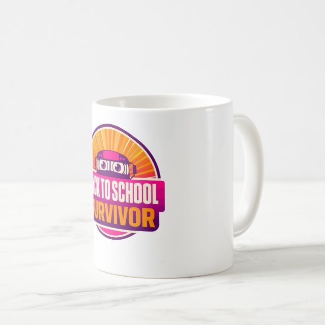 Back to School Retro School Bus Mug (Front Right)