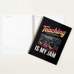 Back to School Retro Teaching is My Jam 80s  Planner<br><div class="desc">Back to School Retro Teaching is My Jam 80s Teacher Boombox</div>
