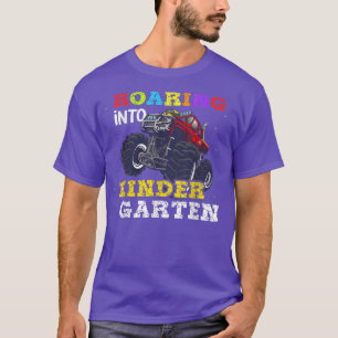 Back To School Roaring Into Kindergarten Monster T T-Shirt