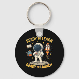 Back To School Rocket Launch Space Learn Student K Key Ring