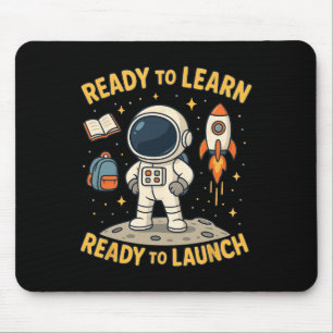 Back To School Rocket Launch Space Learn Student K Mouse Pad