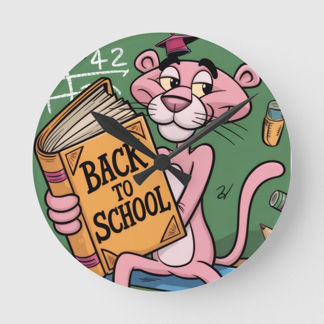 Back to school  round clock (Front)