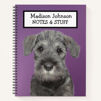 Back to school Schnauzer notebook