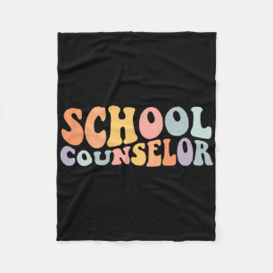 Back To School School Guidance Counsellor Teacher Fleece Blanket
