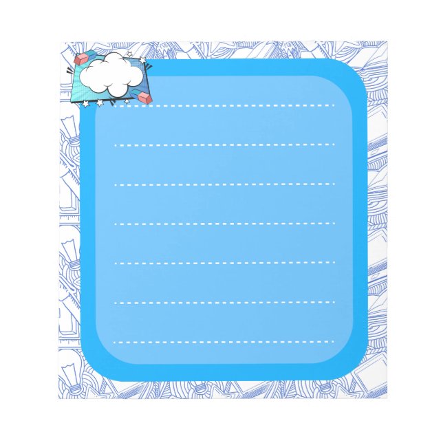 Back to school. School Stickers Notepad (Front)