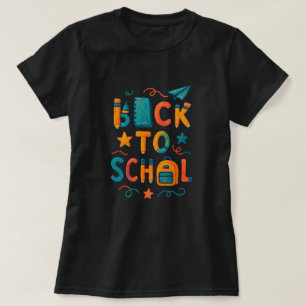 Back to School – School Supplies Typography Design T-Shirt