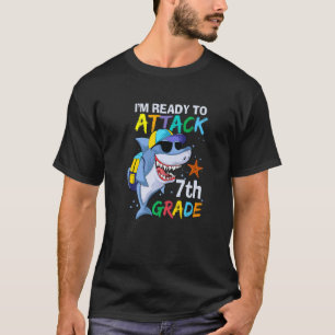 Back To School Sea Animal Ready To Attack 7th Grad T-Shirt