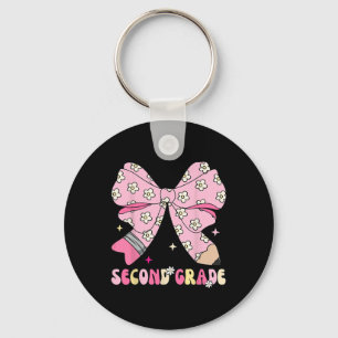 Back To School Second 2nd Grade Kid Teacher Coquet Key Ring