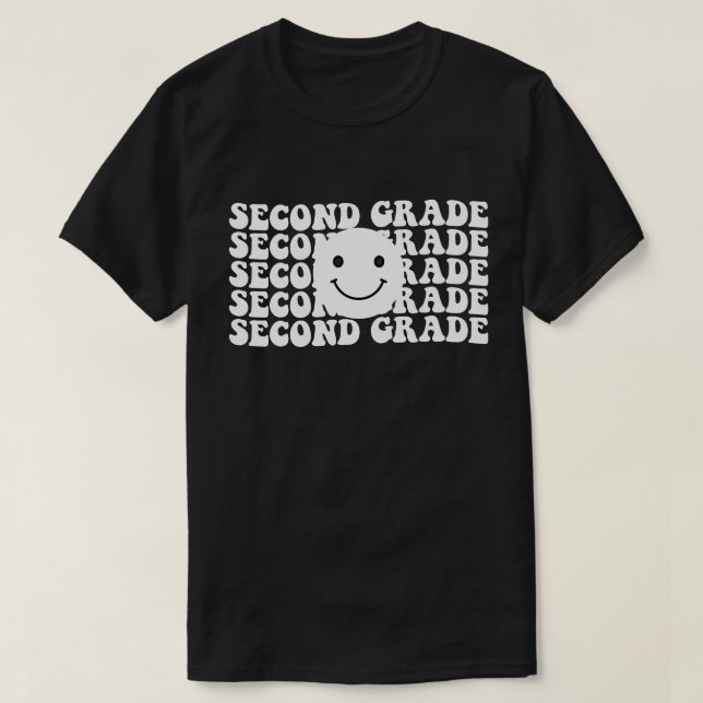 Back to School Second Grade Teacher T-Shirt (Design Front)