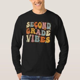 Back To School Second Grade Vibes Student Teacher T-Shirt