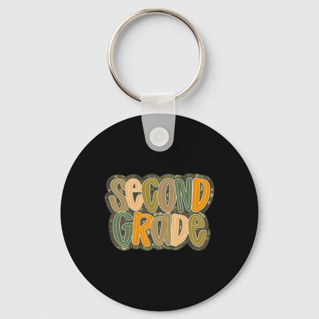 Back To School Sheep School Bus 100 Days Of School Key Ring (Front)