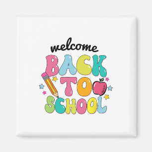 Back To School Shirt Cute Colourful Pencil Apple S Magnet