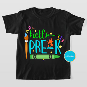Back to School Shirt Hello Pre-K T-Shirt