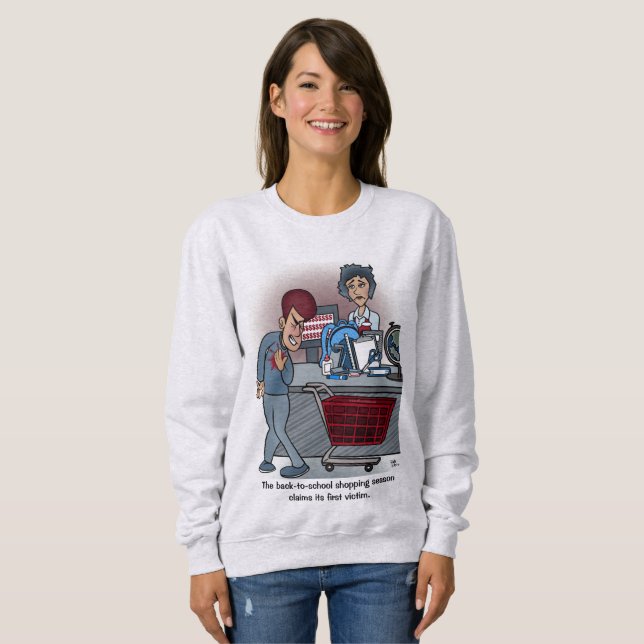 Back To School Shopping Women's Sweatshirt (Front Full)