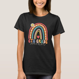 Back To School Sixth Grade Vibes Retro Teacher Wom T-Shirt