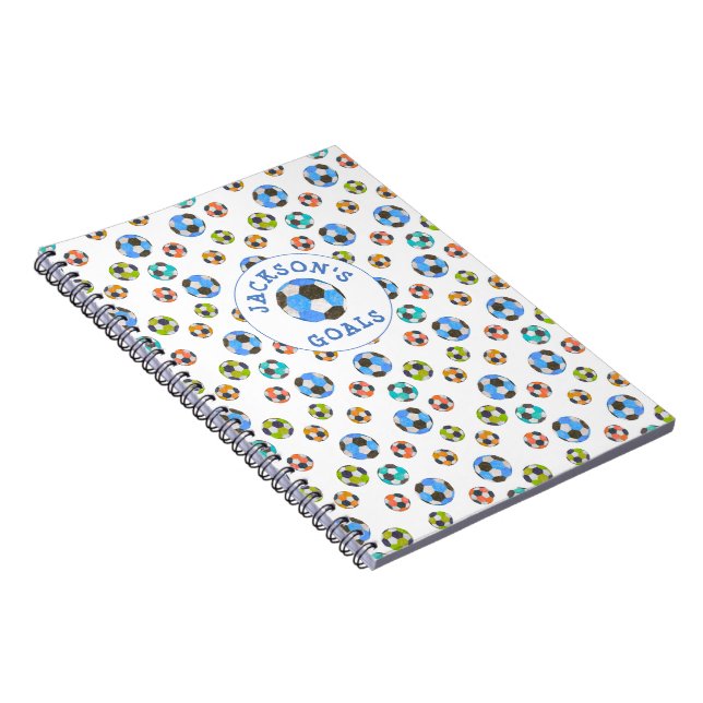Back to School Soccer Custom Notebook (Right Side)