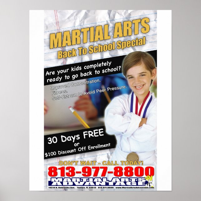 back to school special poster (Front)