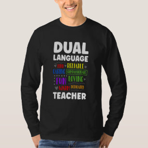 Back To School Squad Cute Dual Language Teacher T-Shirt