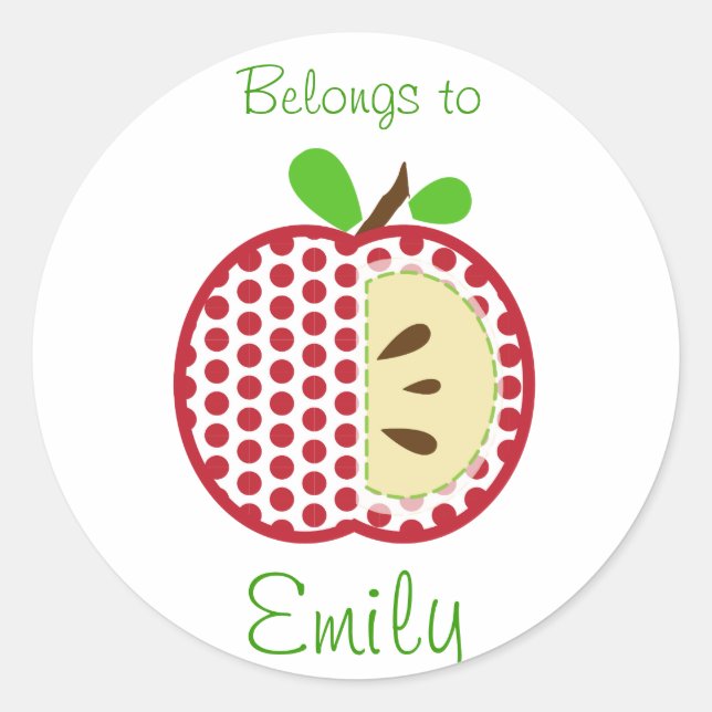 Back to School Stickers (Belongs to) (Front)