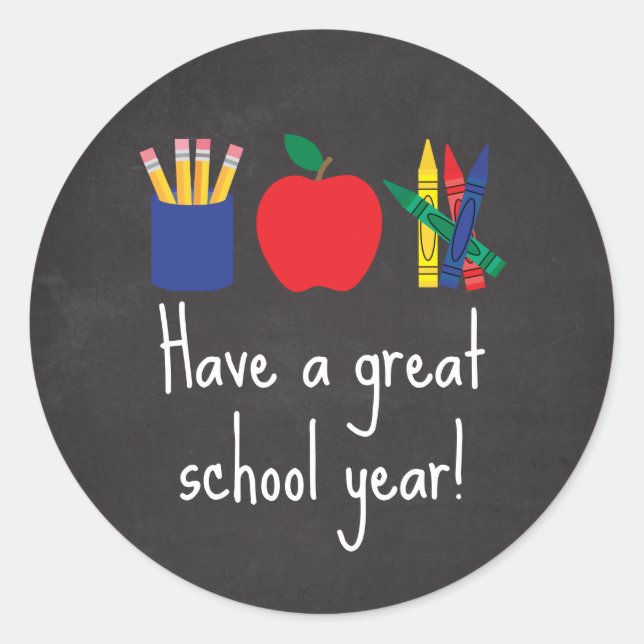 Back to School Stickers for Kids (Front)
