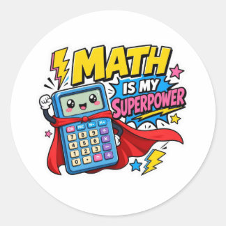 Back to School Stickers | Math is My Superpower