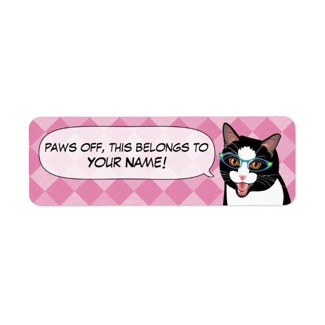 Back to School Student Name Supplies Labels (Front)