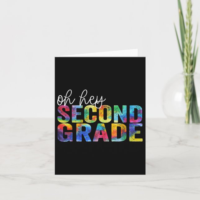 Back To School Students Teacher Oh Hey 2nd First G Card (Front)