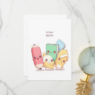 Back to School Study Squad Thank You Card