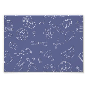 Back To School Study Supplies, Back To School Photo Print