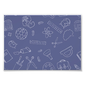 Back To School Study Supplies, Back To School Photo Print