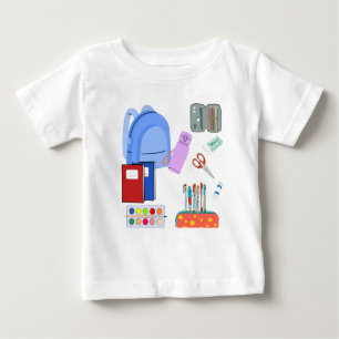 Back to School Supplies Collection Baby T-Shirt