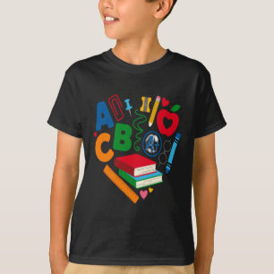 Back To School Supplies Love Heart T-Shirt