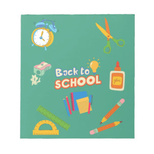 Back to School Supplies Modern  Notepad