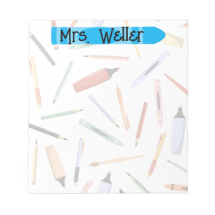 Back to School Supply Personalised Notepad