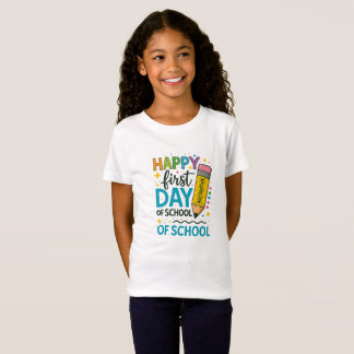 Back to School T-Shirt for Kids – Happy First Day