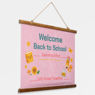 Back to School Tapestry Welcome Classroom Decor