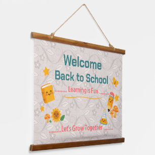Back to School Tapestry Welcome Classroom Decor