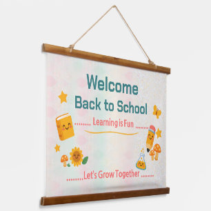 Back to School Tapestry Welcome Classroom Decor