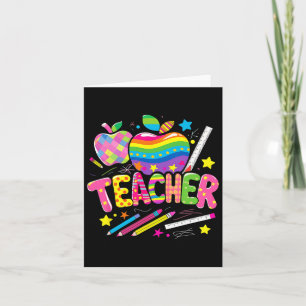 Back To School Teach Love Inspire Teacher Life Ins Card